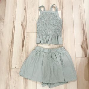 NEW Smocked Two Piece Short Tank Set